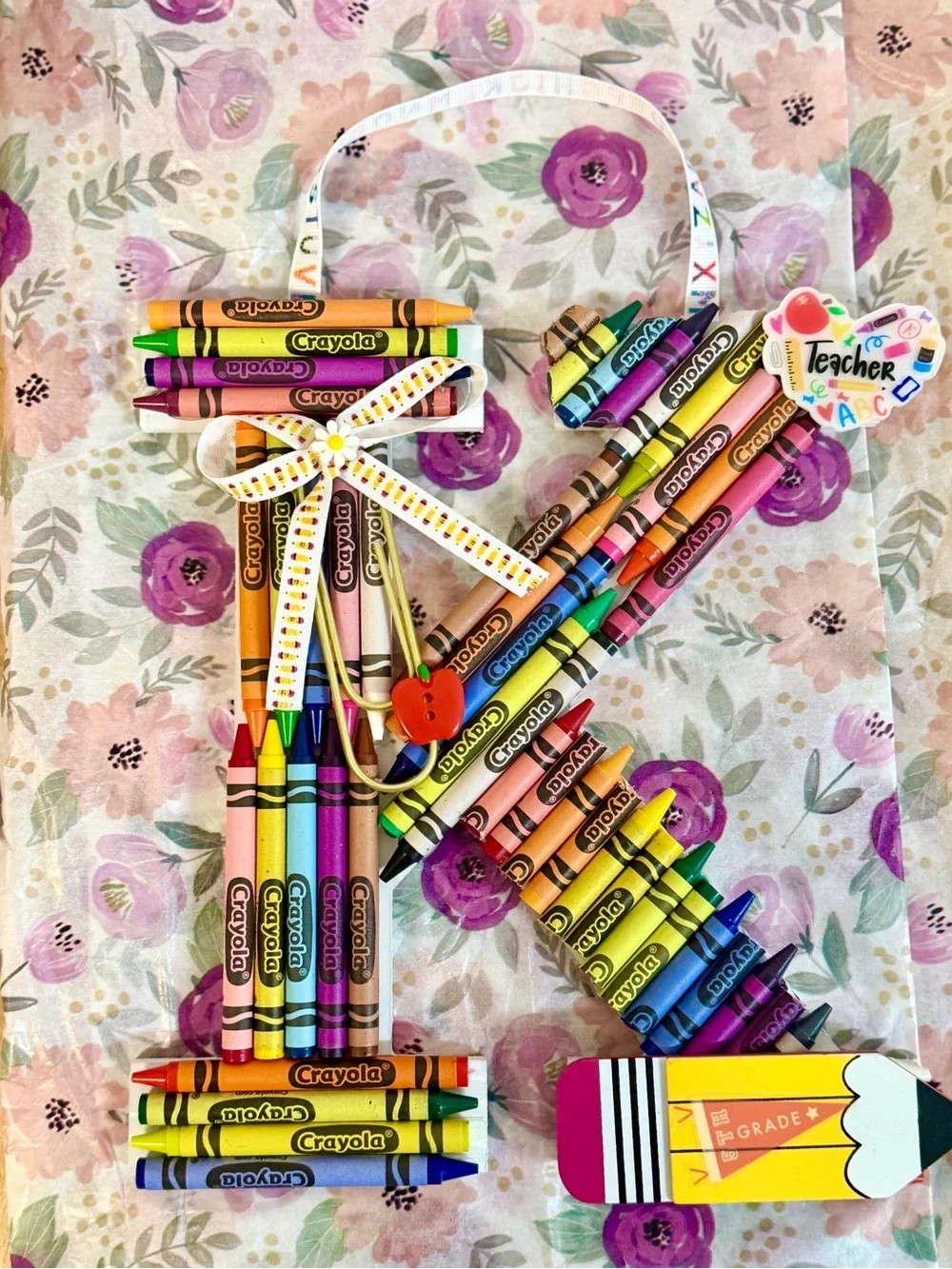 Teacher Gift Crayon Decoration